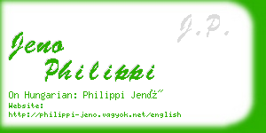 jeno philippi business card